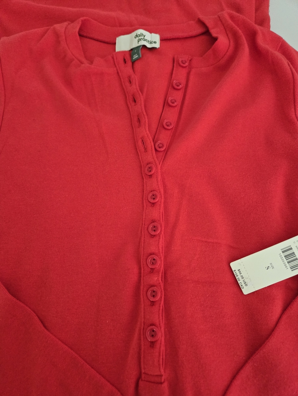 NWT Daily Practice Long-Sleeve Ribbed Maxi Dress - Picture 5 of 7